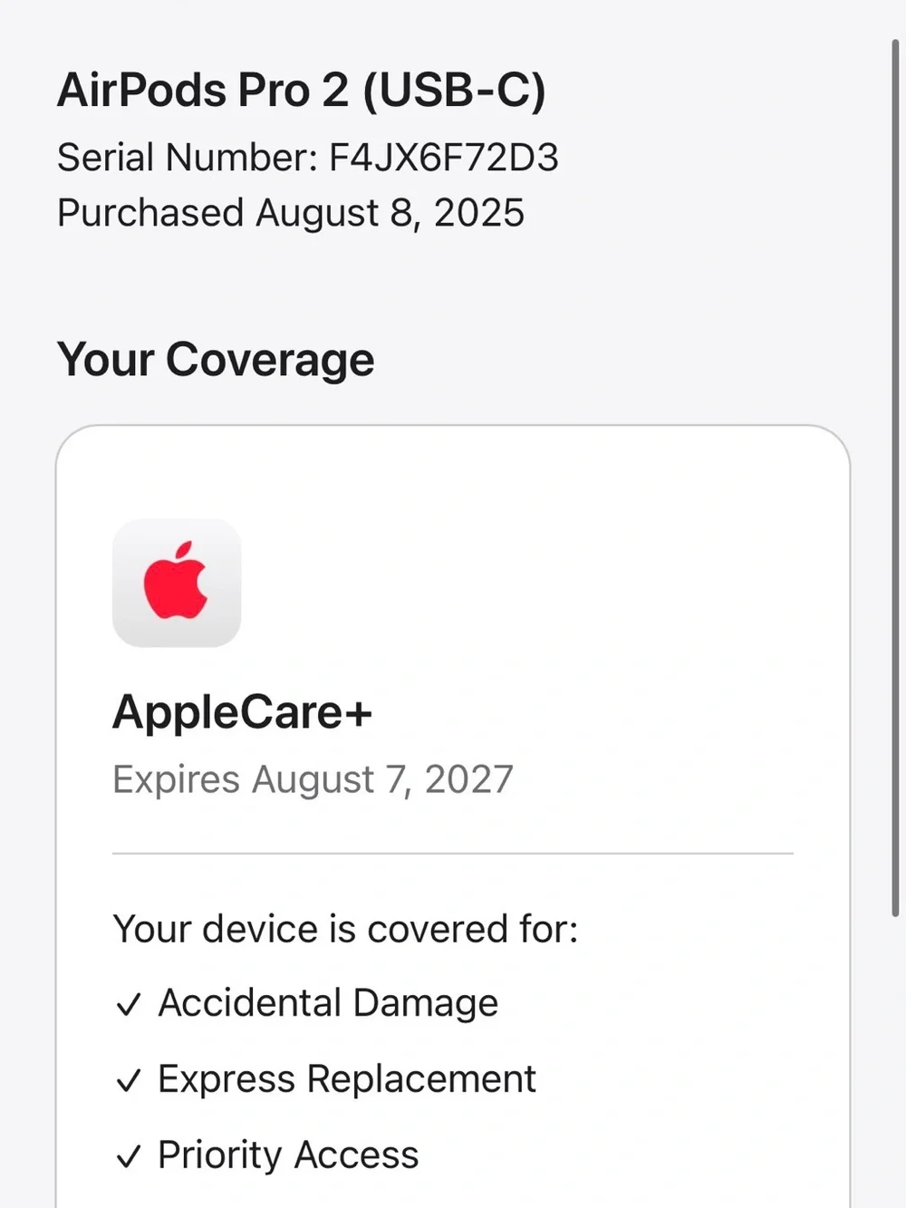 Apple active noise